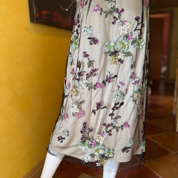 Vince Begonia Floral Sequin Skirt Rare Sample – Retail $525 – Size 8 (U.S.) - Picture 11 of 16